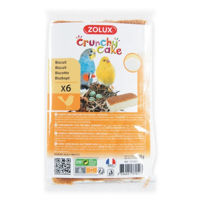 Crunchy Cake Growth Biscuits - 6pc from ZOLUX