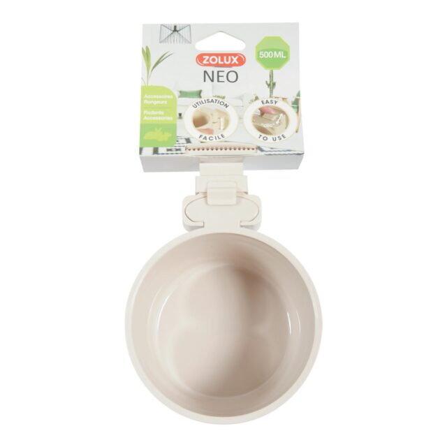NEO Rodent Cage Plastic Feeder - Beige 500ml from ZOLUX