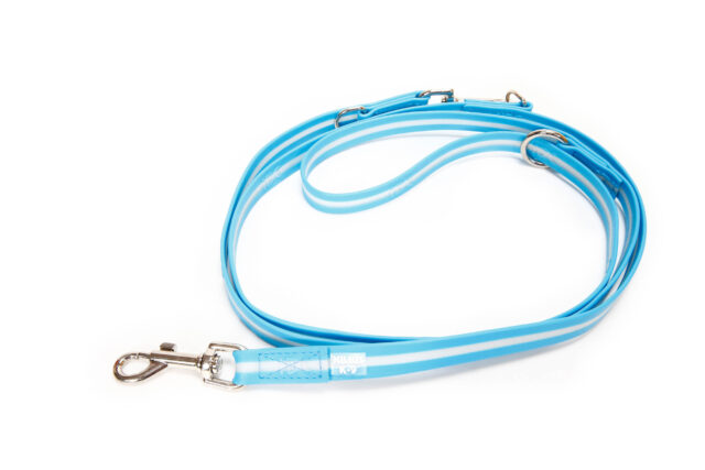IDC Lumino Adjustable Leash - Aquamarine / Width 1.9 cm & Length 2.2 Meter From  JULIUS-K9