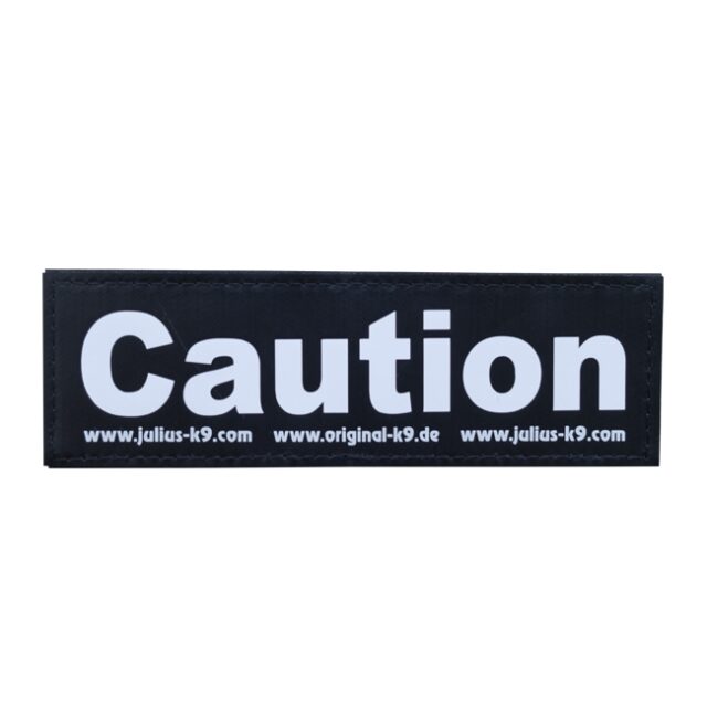 CAUTION PATCH - SMALL From  JULIUS-K9