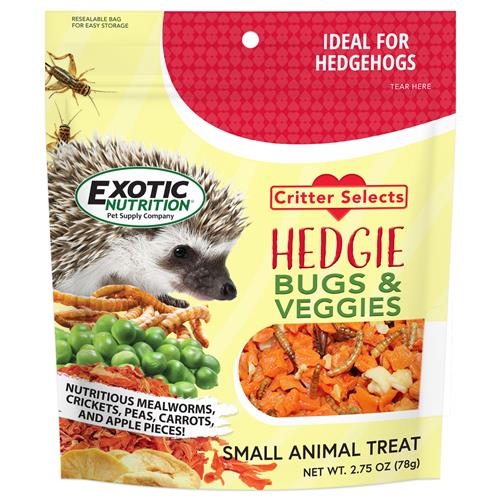 Critter Selects Hedgie Bugs & Veggie 2.75 oz. From EXOTIC NUTRITION 1 Critter Selects Hedgie Bugs & Veggie 2.75 oz. From EXOTIC NUTRITION