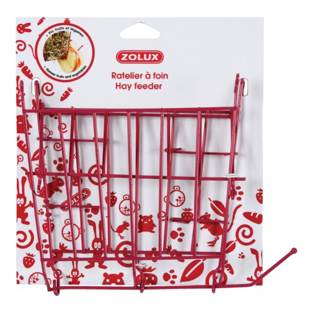 Metallic Hay Rack - Red from ZOLUX
