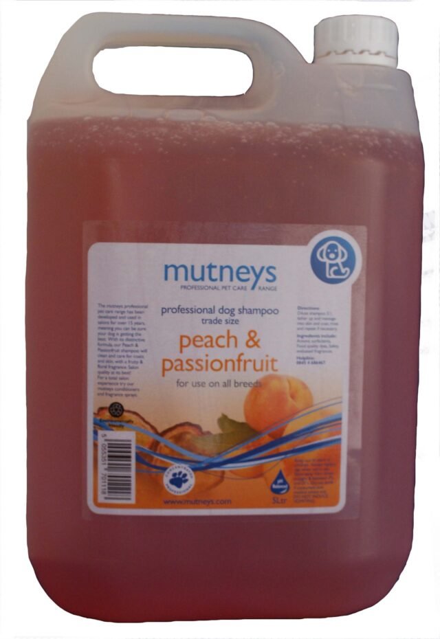 5Ltr Peach Passionfruit Grooming Shampoo scaled