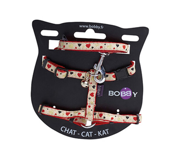 Lovely Harness & Lead - Red From BOBBY
