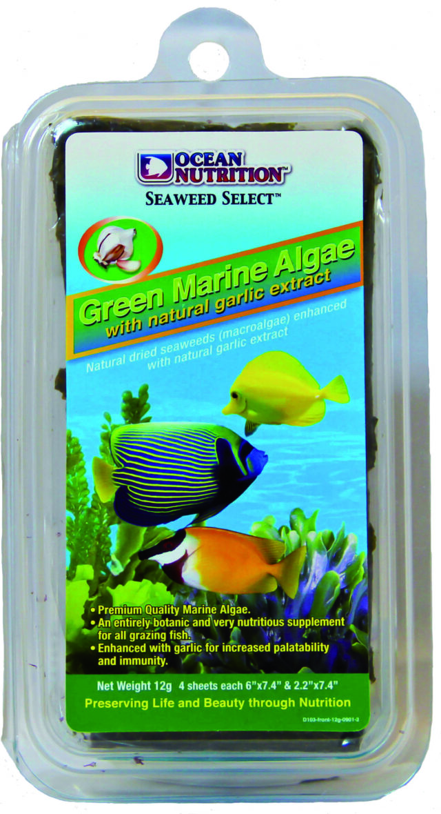 Marine Fish FoodGreen Seaweed 12g From OCEAN NUTRITION