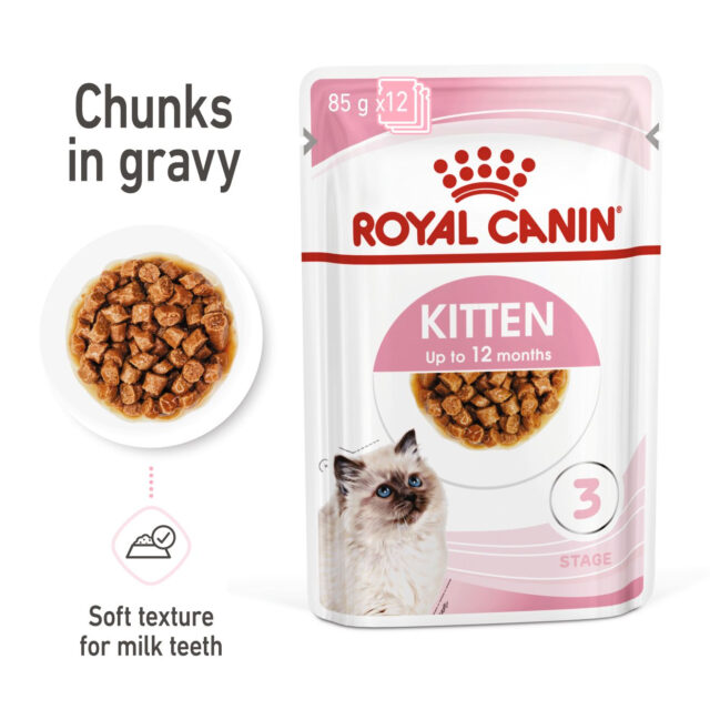Feline Health Nutrition Kitten Gravy (WET FOOD - Pouches) From  ROYAL CANIN