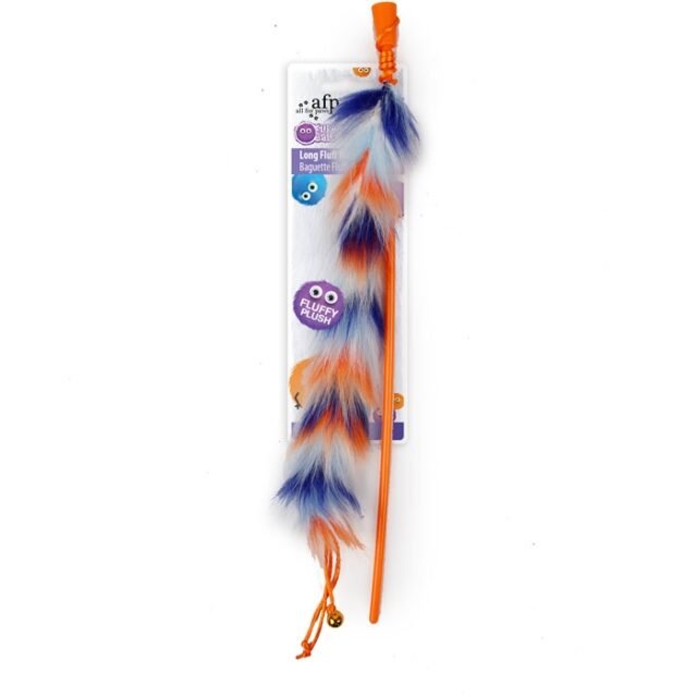 long fluff wand orange