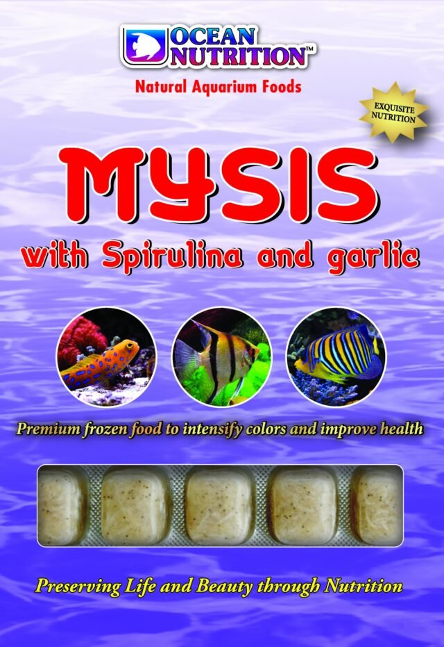 mysis with spirulina and garlic