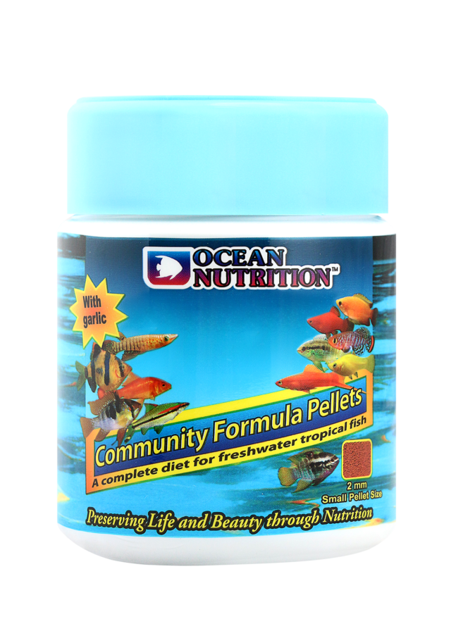Fresh Water Community Pellets Small 200g From OCEAN NUTRITION