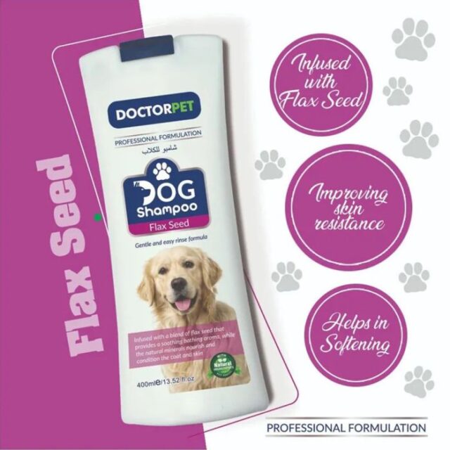 Doctor Pet Flax Seed Dog Shampoo - 400 ml - Image 3