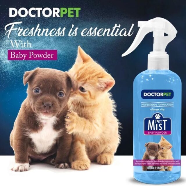 Doctor Pet Mist Baby Powder Fragrance for Dog and Cat - 400 ml - Image 3
