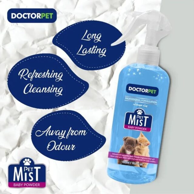 Doctor Pet Mist Baby Powder Fragrance for Dog and Cat - 400 ml - Image 2