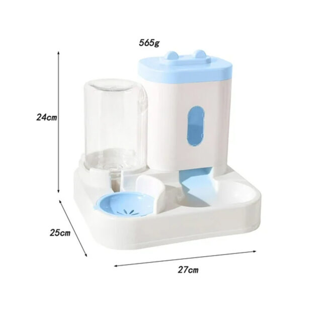2 in 1 Automatic Pet Feeder, Cat Feeding Bowl and Water Dispenser, Drinking Bowl - Image 2