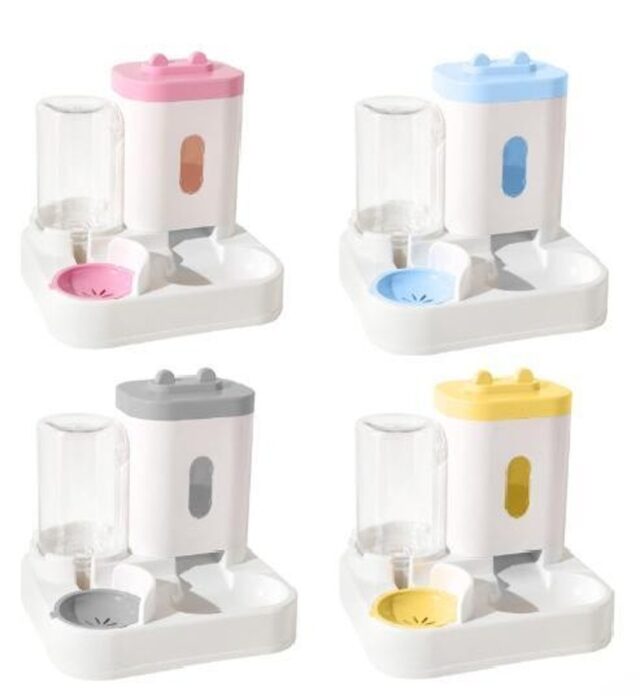 2 in 1 Automatic Pet Feeder, Cat Feeding Bowl and Water Dispenser, Drinking Bowl - Image 3