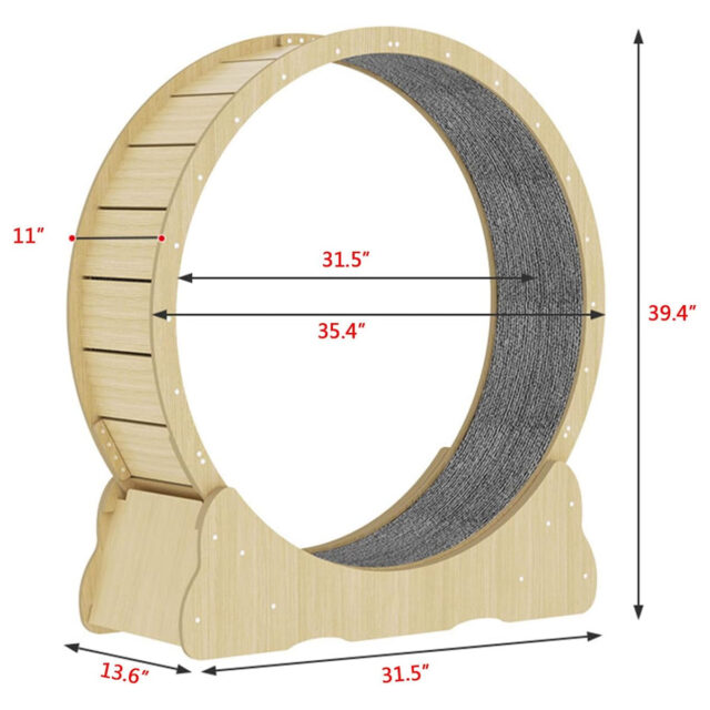 Cat Exercise Wheel Durable Wheel for Cats, Promotes Physical Activity and Reduces Boredom, Easy to Clean, Suitable for All Sizes - Image 4