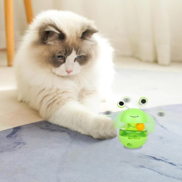 Frog Treat Dispenser Cat Toy, Food Dispensing Toy – Cat Interactive Toy - Image 3