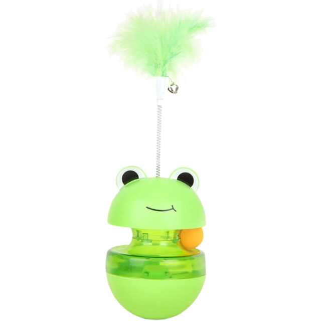 Frog Treat Dispenser Cat Toy, Food Dispensing Toy – Cat Interactive Toy - Image 2