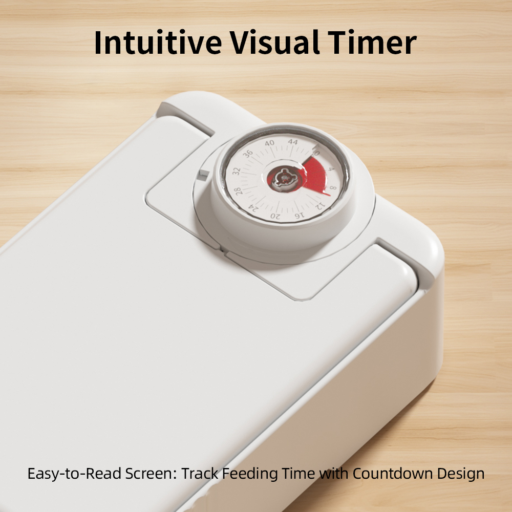 Single-meal Timed Feeder 350ML Dry Wet Automatic Pet Feeder Ice Pack Keep Fresh 48H Battery Powered 5 Single-meal Timed Feeder 350ML Dry Wet Automatic Pet Feeder Ice Pack Keep Fresh 48H Battery Powered - Image 5