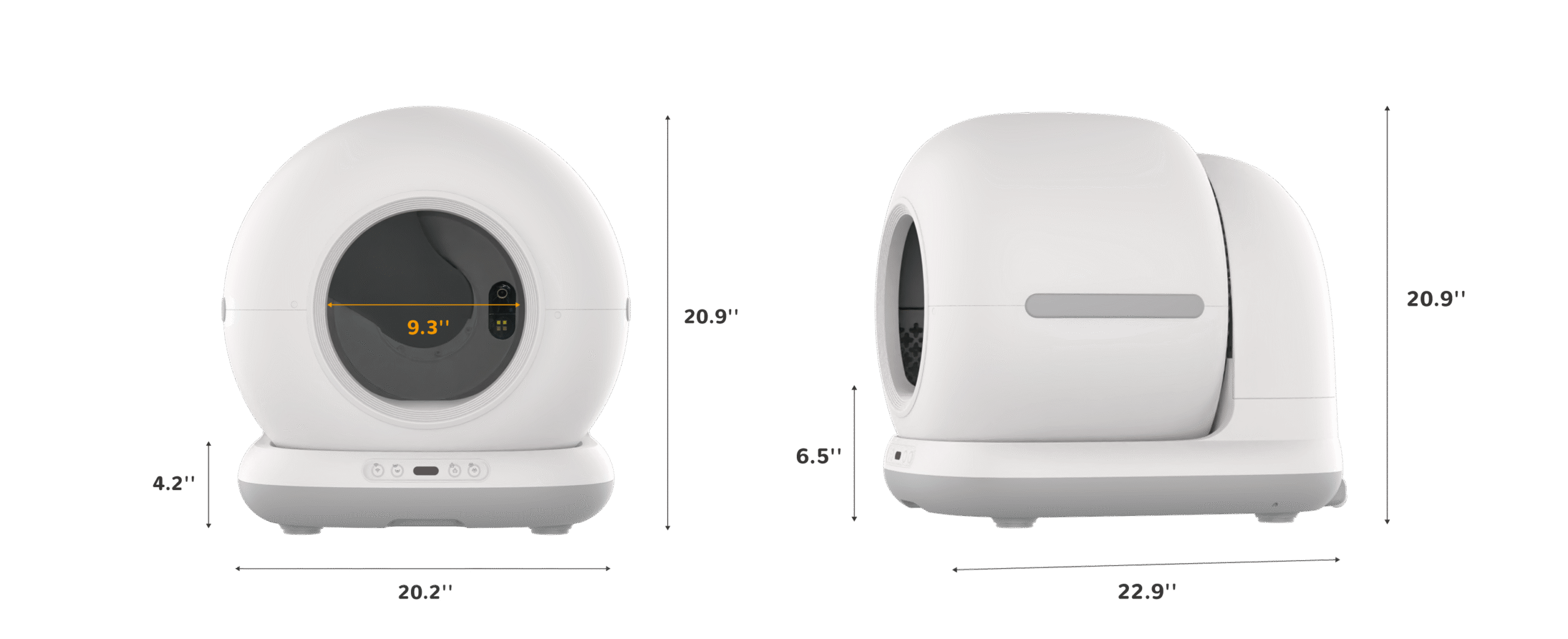 CB002 Smart Automatic Cat Toilet with Camera Remote Control with APP, 72 L Container, 7 L Bin (Grey) 8 CB002 Smart Automatic Cat Toilet with Camera Remote Control with APP, 72 L Container, 7 L Bin (Grey) - Image 8