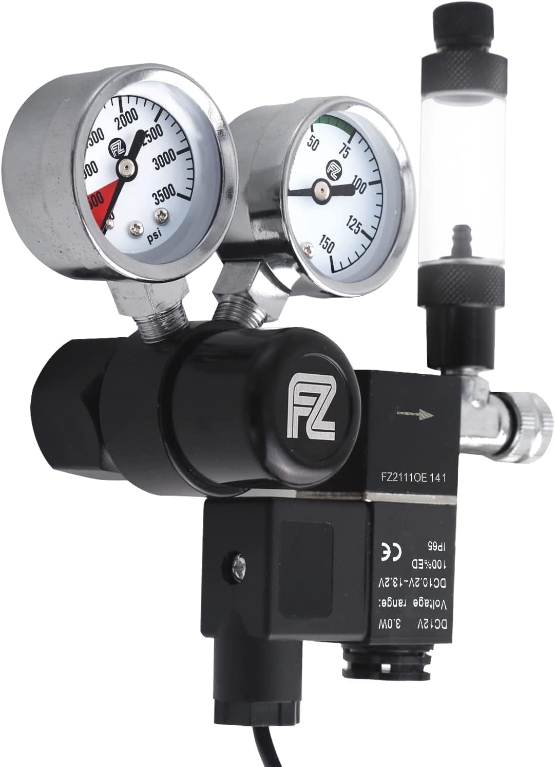 AC0100 Premium Mini Dual Gauge Aquarium Co2 Regulator with Solenoid 4 AC0100 Premium Mini Dual Gauge Aquarium Co2 Regulator with Solenoid - Image 4