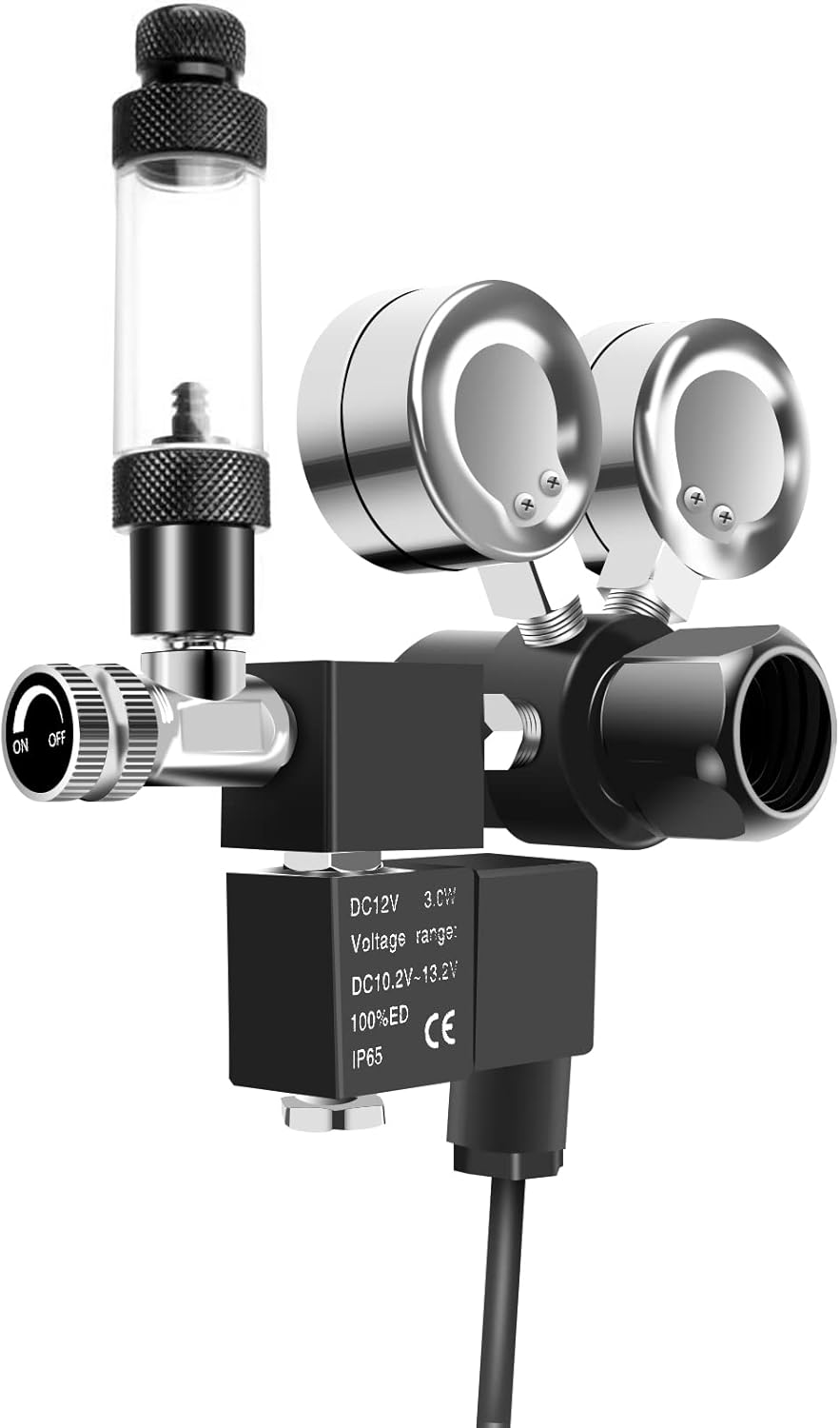 AC0100 Premium Mini Dual Gauge Aquarium Co2 Regulator with Solenoid 5 AC0100 Premium Mini Dual Gauge Aquarium Co2 Regulator with Solenoid - Image 5